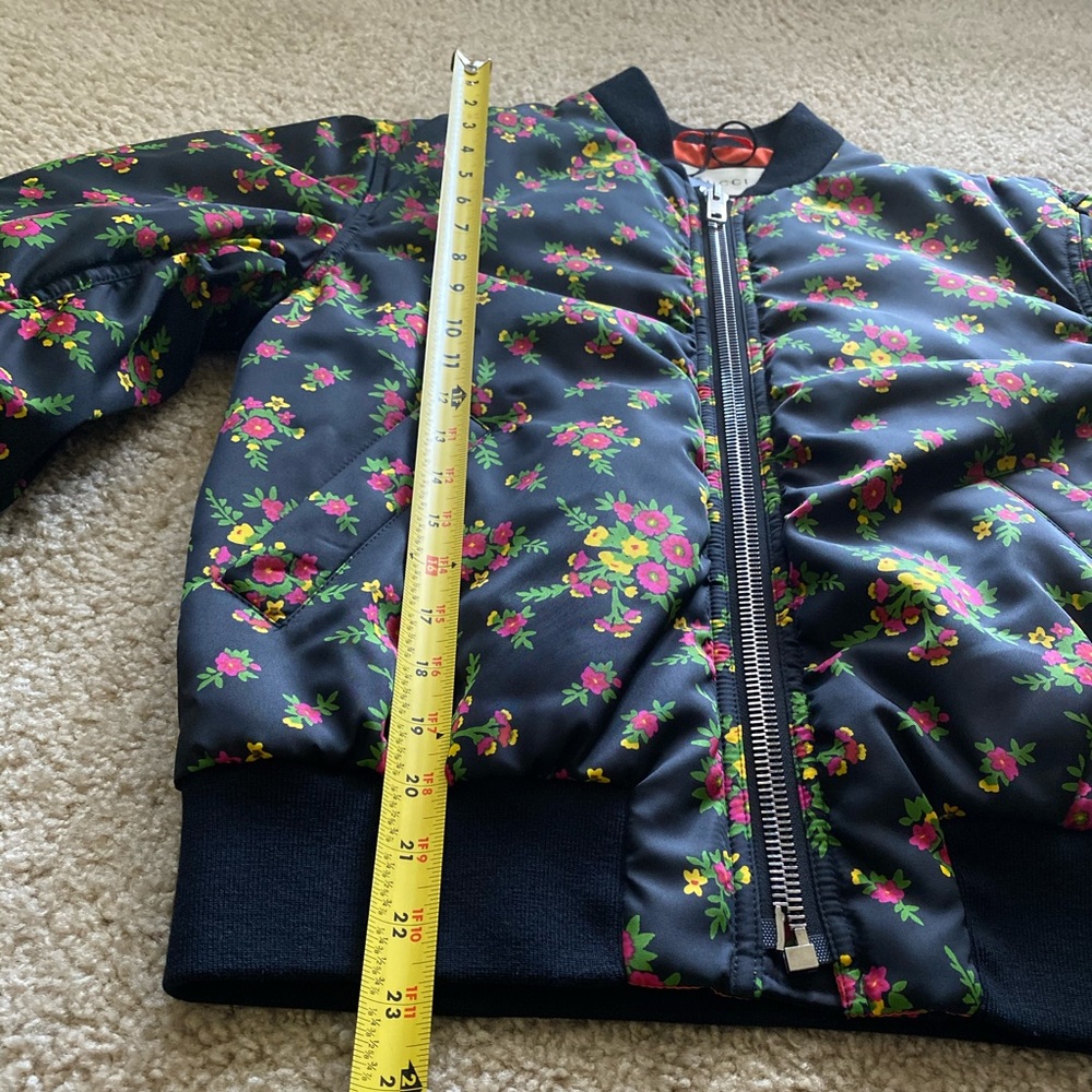 Gucci Floral Bomber Jacket Sz 38 or Small - Picture 5 of 16